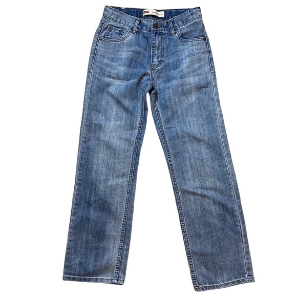 🌷Levis 505 Jeans Unisex 12 26×26 Blue Regular Fit Cotton Denim Adjustable Waist - Picture 1 of 16